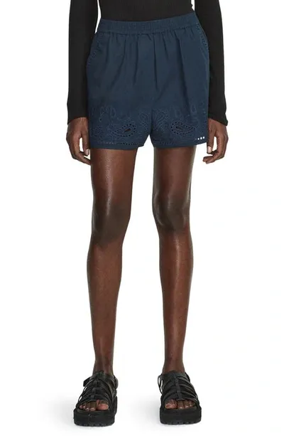 Rag & Bone Maye Embroidered Shorts In Salute Paisley