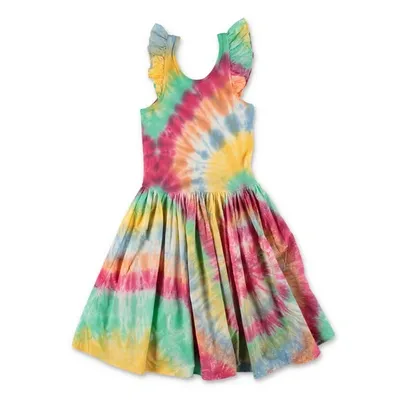 Molo Kids' Cloudia Multicolor Cotton Girl  Dress