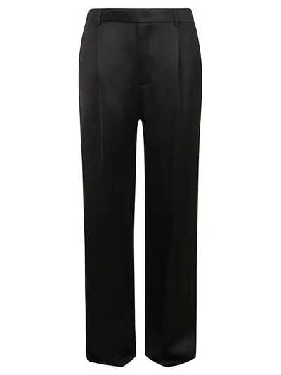 Saint Laurent Wrap Trousers In Black