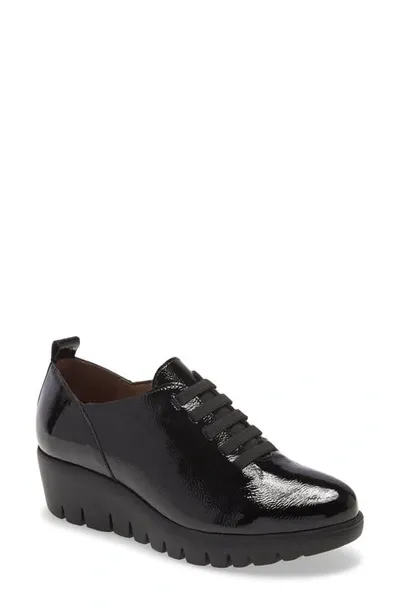 Wonders Wedge Oxford In Black