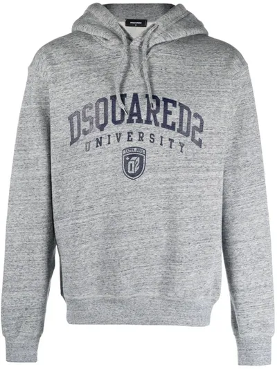 Dsquared2 Cool Fit Melange Grey Hoodie