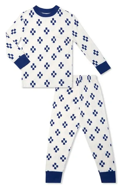 Baby Grey By Everly Grey Everly Grey Kids' Fitted Two-piece Pajamas In Geo