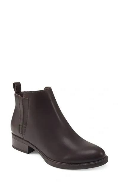 Easy Spirit Larime Zip Bootie In Dark Brown