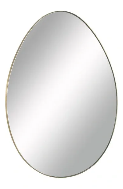 Renwil Ova Mirror In Antique Brushed Brass