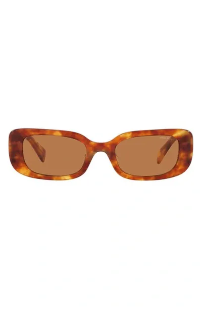 Miu Miu 51mm Rectangular Sunglasses In Multicolor