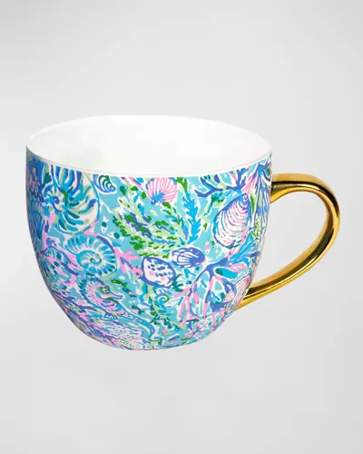 Lilly Pulitzer Ceramic Mug In Surf Blue Soleil It On Me