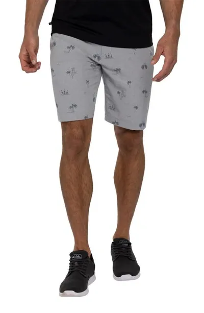 Travismathew Straight Shot Shorts In Heather Sleet