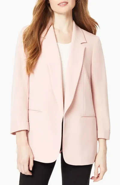 Jones New York Three Quarter Sleeve Blazer In Pink