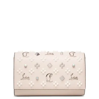 Christian Louboutin Paloma Light Beige Clutch