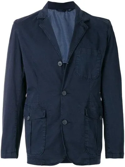 Woolrich Military Blazer In Blue