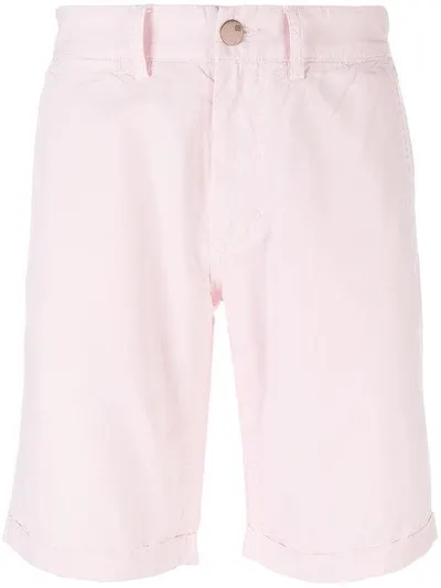 Sun 68 Fitted Chino Shorts In Pink