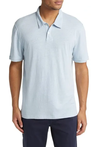 Rails Levant Hemp & Organic Cotton Polo In Cielo