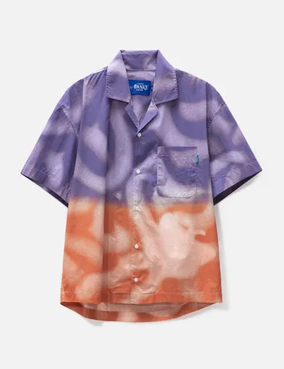 Awake Ny X Mundo Dip Dyed Camp Shirt In Purple