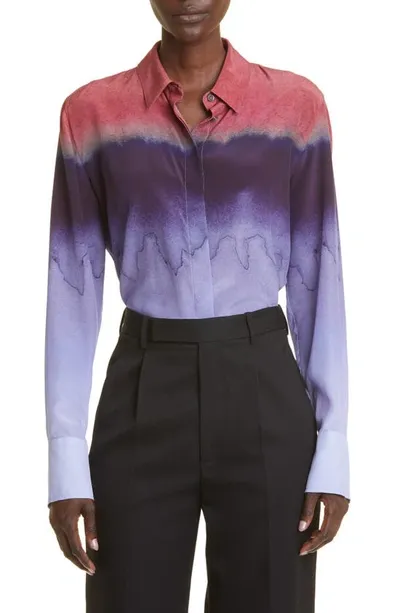 Altuzarra Printed Silk Shirt In Orseille Landscape