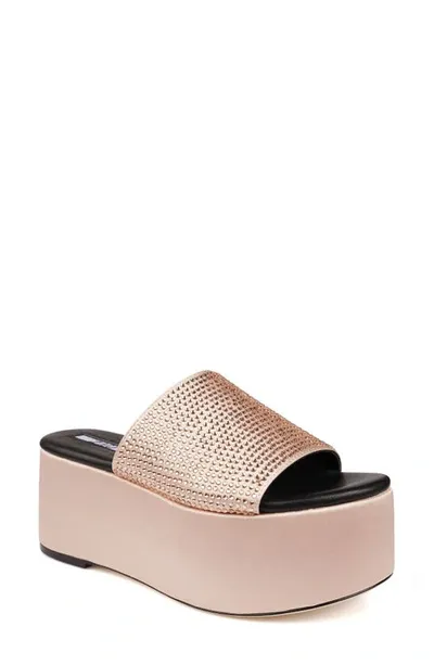 Zigi Gio Platform Slide Sandal In Rose Gld