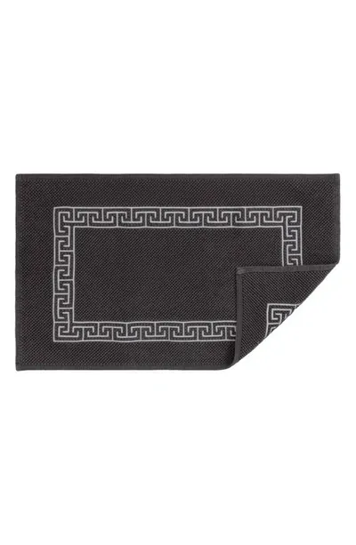 Matouk Adelphi Cotton Bath Rug In Charcoal