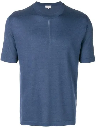 Brioni Short-sleeve Tee In Blue