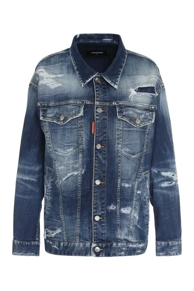 Dsquared2 Destroyed Denim Jacket