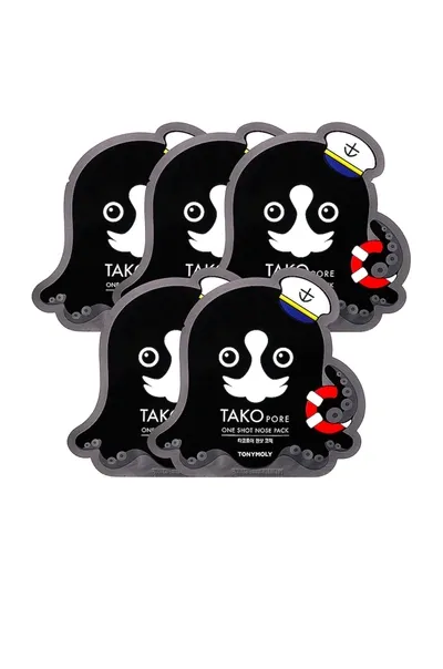 Tonymoly Tako Pore One Shot Nose Pack 5 Pack In N,a