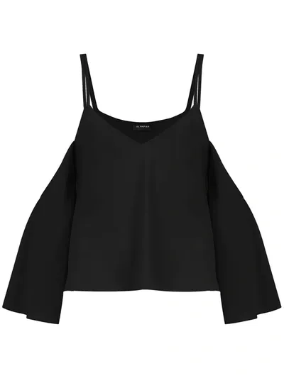 Olympiah Titicaca Cropped Top In Black