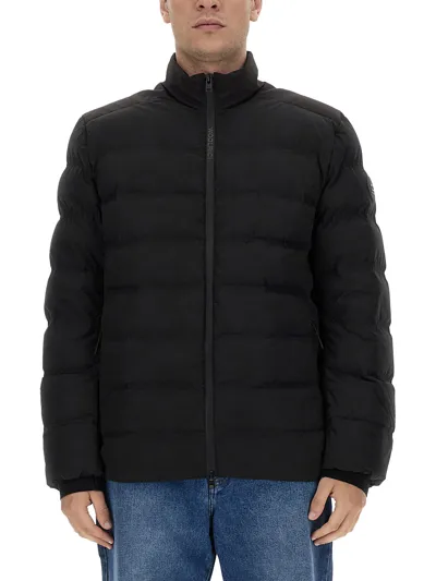 Woolrich Bering Stretch Down Jacket In Black