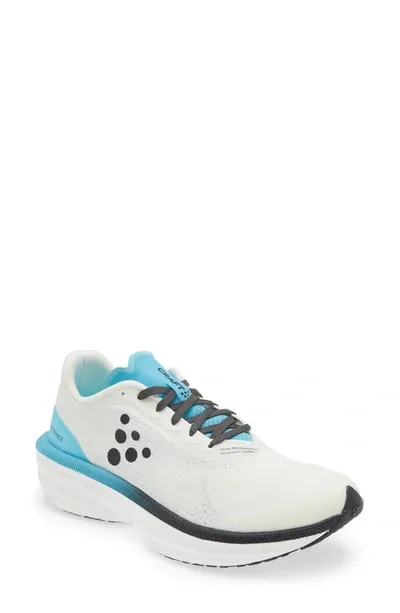 Craft Pro Endur Distance Running Shoe In White-aquamarine