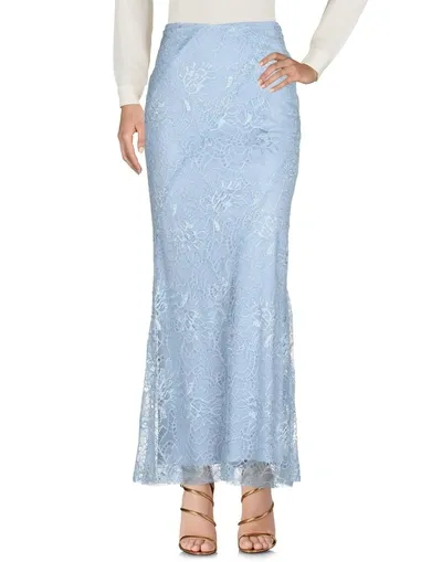 Alberta Ferretti Maxi Skirts In Sky Blue