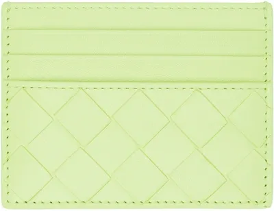 Bottega Veneta Green Intrecciato Card Holder