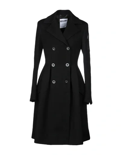 Moschino Coats In Black