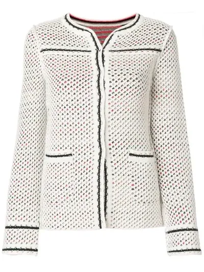 Charlott Fitted Perforated Jacket In Multicolour