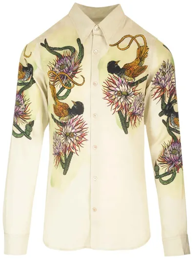 Dries Van Noten Celdon Shirt In Beige