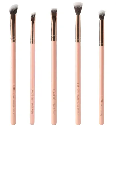 Luxie - Rose Gold Eye Essential Brush Set (worth $58) In N,a