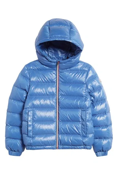 Moncler Boys' New Aubert Hooded Down Jacket - Baby, Little Kid In Light Blue