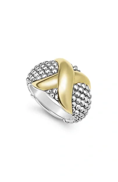 Lagos Embrace Dome Ring In Silver/gold