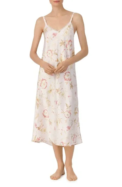 Lauren Ralph Lauren Floral Ballet Nightgown In Blush Floral