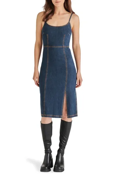 Steve Madden Giselle Denim Dress In Washed Denim