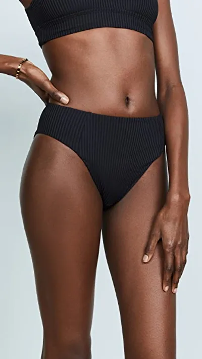 Vitamin A Sienna High Waist Bikini Bottoms In Black