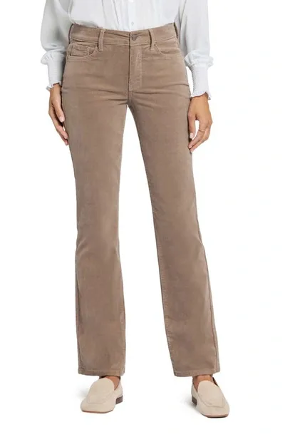 Nydj Marilyn Corduroy Straight Leg Pants In Saddlewood