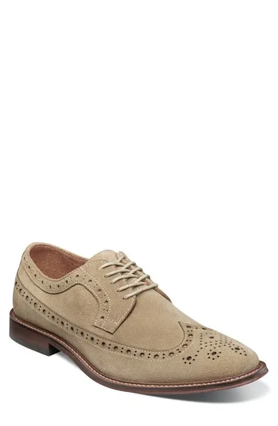 Stacy Adams Marligan Wingtip Derby In Sand