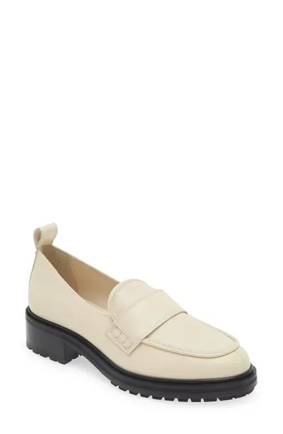 Aeyde Ruth Lug Sole Platform Loafer In Creamy