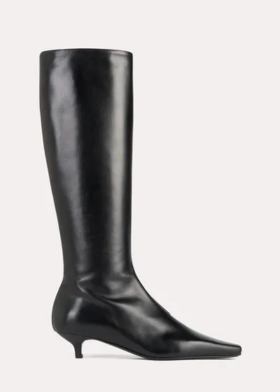 Totême The Slim Knee-high Boot Black