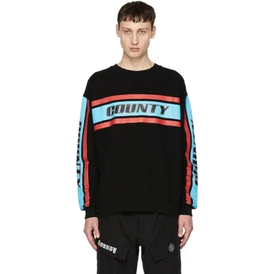 Marcelo Burlon County Of Milan Colour Band Sweater In Black Multi