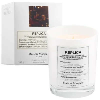 Maison Margiela 'replica' Jazz Club Scented Candle 5.8 oz/ 165 G In White