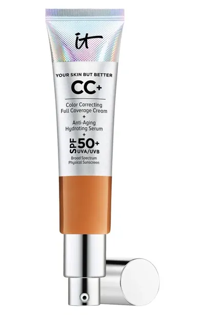 It Cosmetics Cc+ Cream Full Coverage Color Correcting Foundation With Spf 50+ Rich 1.08 oz/ 32 ml