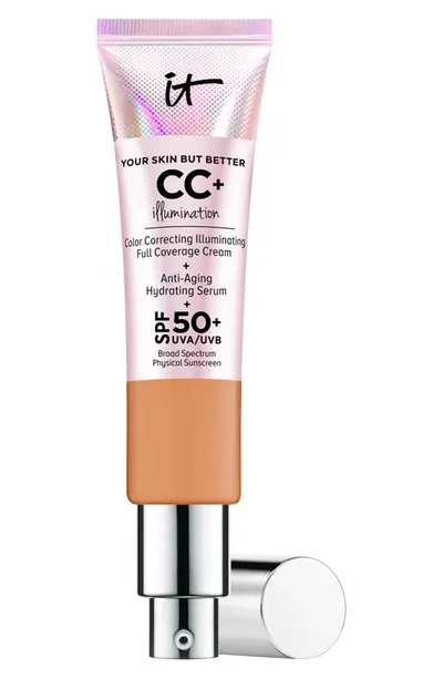 It Cosmetics Cc+ Cream Illumination With Spf 50+ Tan 1.08 oz/ 32 ml