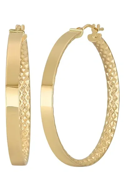 Bony Levy Liora 14k Gold Texture Hoop Earrings In 14k Yellow Gold