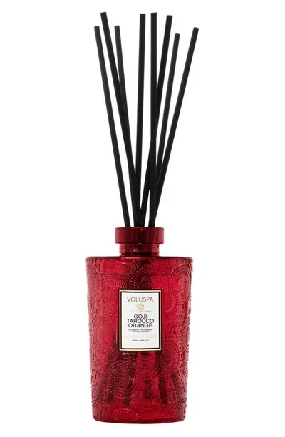 Voluspa Goji Tarocco Orange Luxe Reed Diffuser In Goji Tobacco