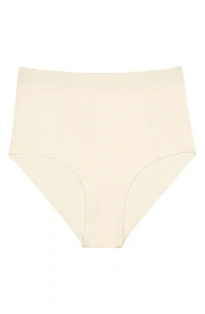 Uwila Warrior High Waist Silk Briefs In Winter White