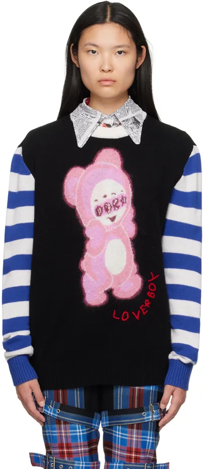 Charles Jeffrey Loverboy Cute Gromlin Sweater In Black