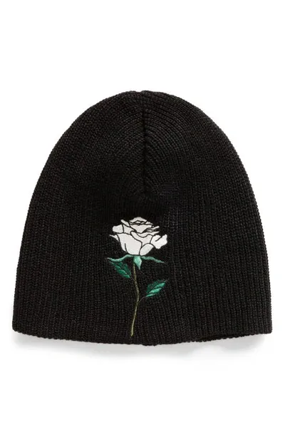 Undercover Rose Patch Beanie In Black